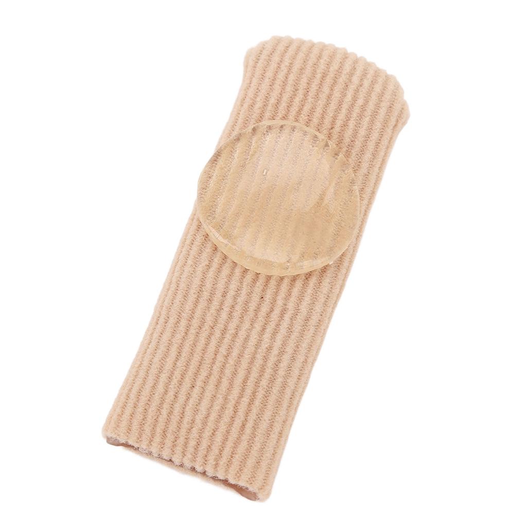 5pcs Toe Protector Reduce Soreness SEBS Closed Soft Toe Surface Fabric Sleeve Protectors Skin Color S 0.6 X 2.4in