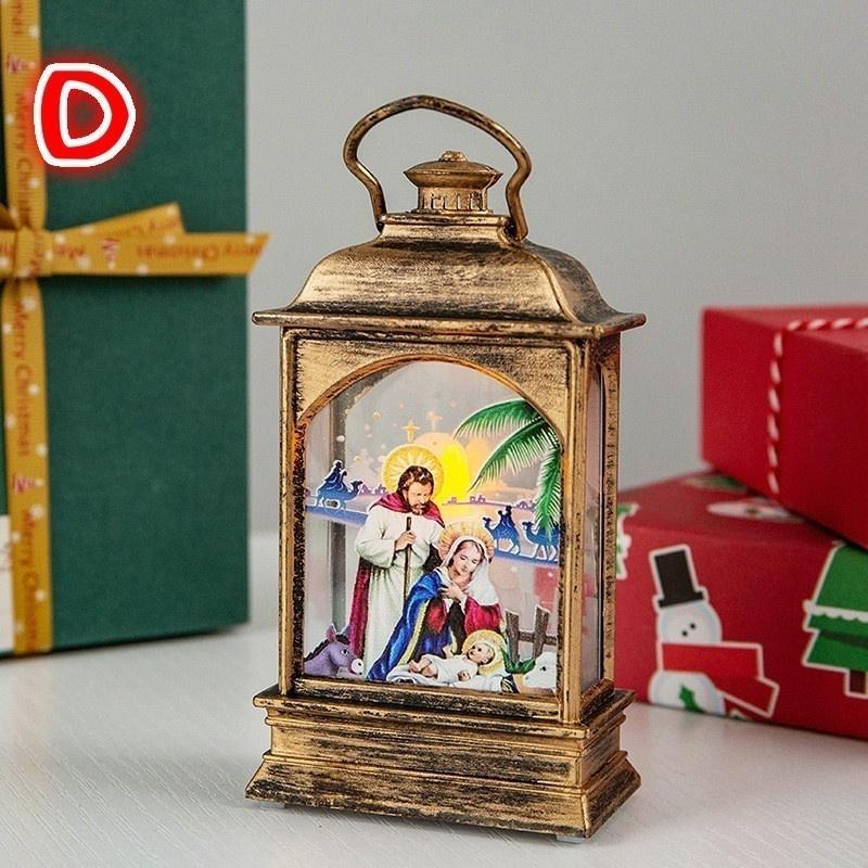 Christmas Decorations Christmas Lights Glowing Old Man Snowman Night Lights Christmas Decoration Desktop Decoration