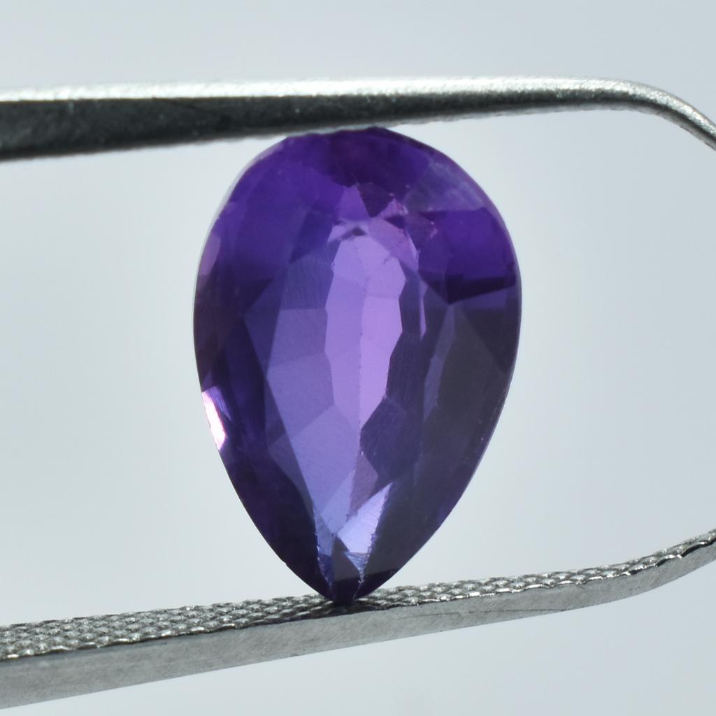 Natural Purple Sapphire Loose Gemstone Pear Cut 10.55 Ct September Birthstone for Gem Collections