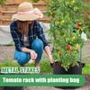 Tomato Cage Plant Support Trellis With Grow Bags Adjustable Tomato Stakes For Home Indoor Outdoor Balcony Patio Deck Ground