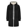 Women's Oversized Zipper Hoodie With Drawstring, Long Sleeves And Fleece Jacket