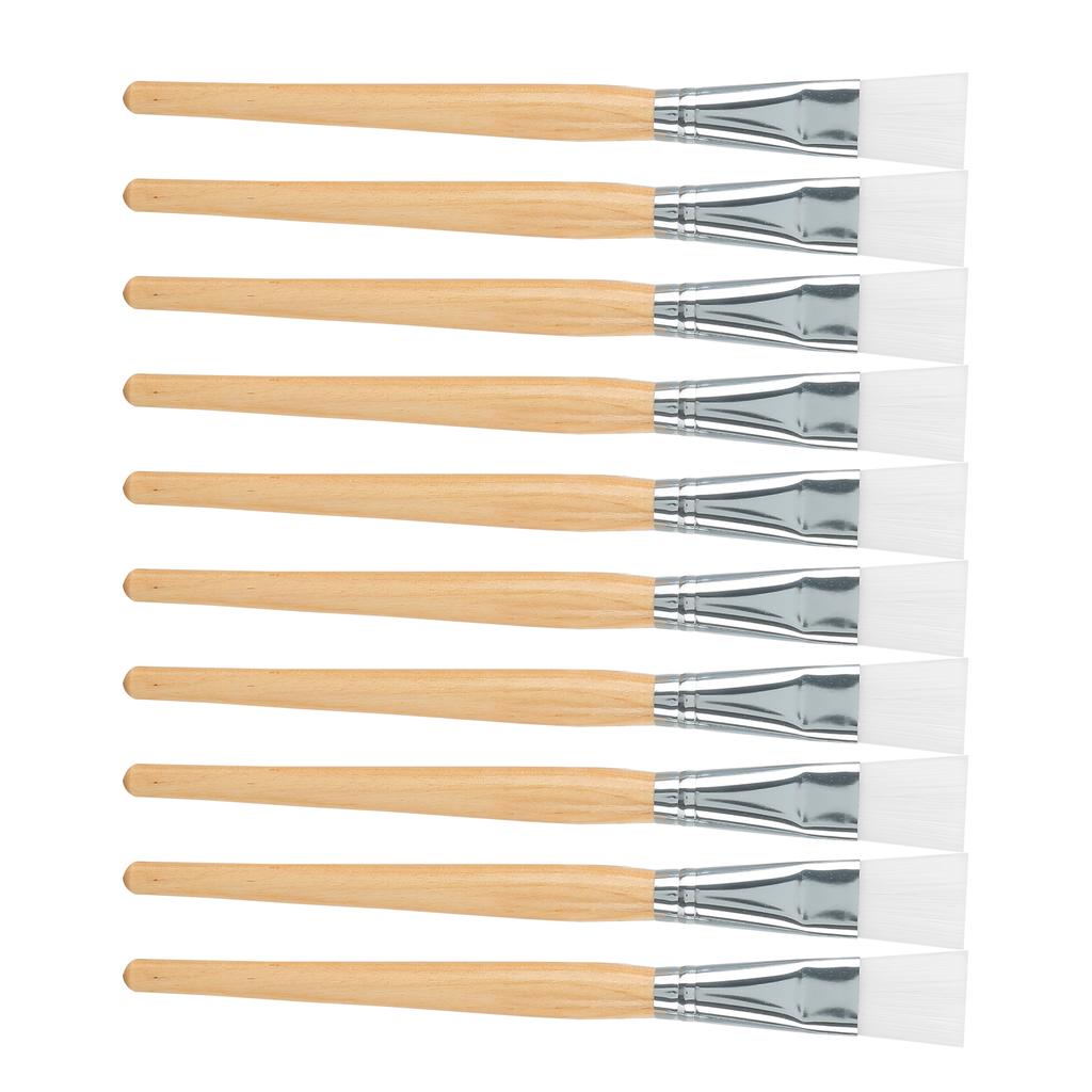 Facial Mask Brushes Soft Hair Mud Applicator DIY Skin Care Tool with Wooden Handle