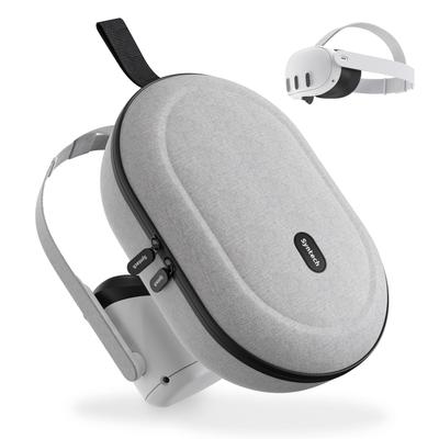 Syntech Hard Carrying Case Compatible with Meta Quest Quest 2 VR Gaming Not Compatible with Elite Strap 3S/3/Oculus Headset, Gray,