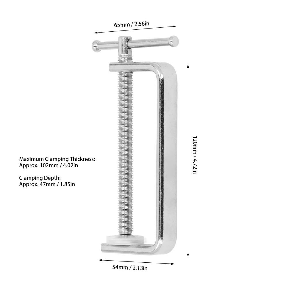 Stainless Steel Heavy Duty Clamp Soft Rubber Pad Quick Release Clamp For Woodworking