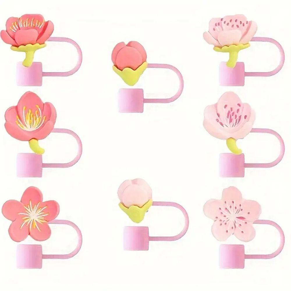 

Dust-Proof Straw Topper Flower Straw Tips Lids Compact Straw Cover Cap for Stanley 10mm Straw FLOWER-F