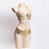 2Pieces Tribal Belly Dance Bra and Belt Belly Dancing Outfit Belly Dancer Costumes for Women