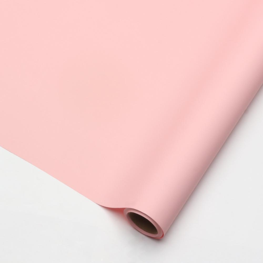 57cm*10m/Roll Flower Packaging Paper Waterproof Matte Flower Wrapping Paper Solid Color Vintage Printed