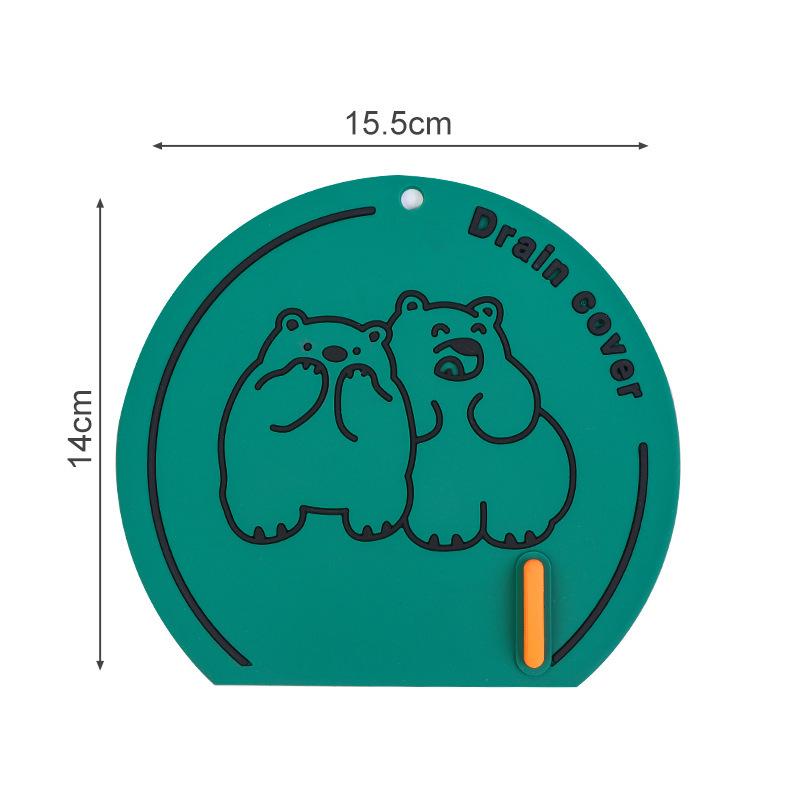 Silicone Bathroom Drain Cover & Deodorizer - Insect-Proof Pad for Kitchen, Washroom, Toilet.