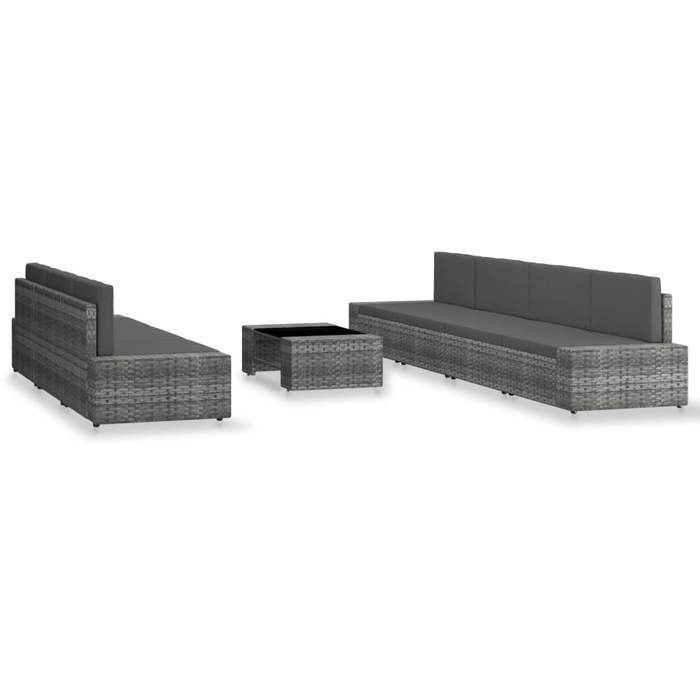 VidaXL Garden Lounge Set 8 Pcs Patio Furniture Terrace Furniture Garden Furniture Outdoor Furniture Backyard 3054603