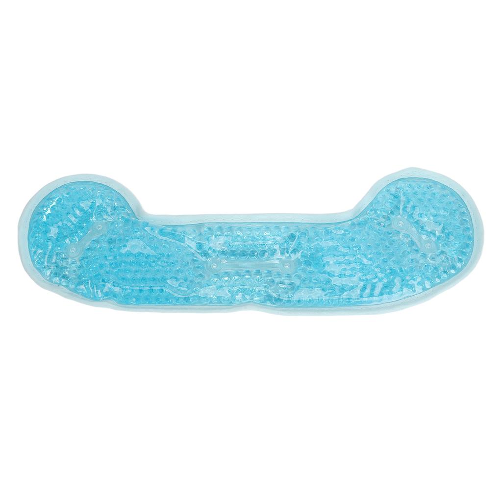 Ice Head Pack with Strap Gel Hot Ice Forehead Pack Hot Cold Compress PVC Kid Adult Heating Cooling Pad for Injury Headache Blue