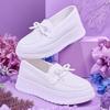 Breathable and Not Tired, Feet Leather Is Not Smelly, Feet Thick Soles Increase Height, Summer Non-slip White Medical Work Shoes