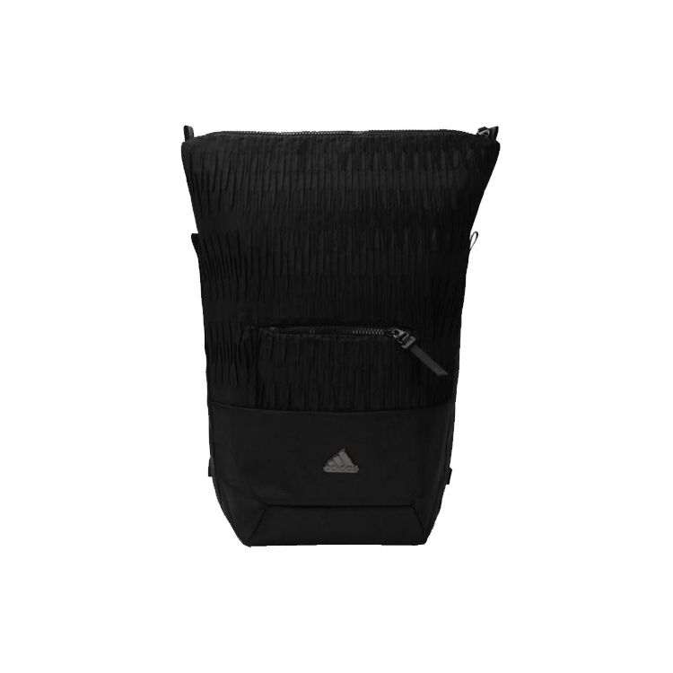 

Adidas Pleated Polyester Backpack Unisex Backpacks Black DM2916 Black