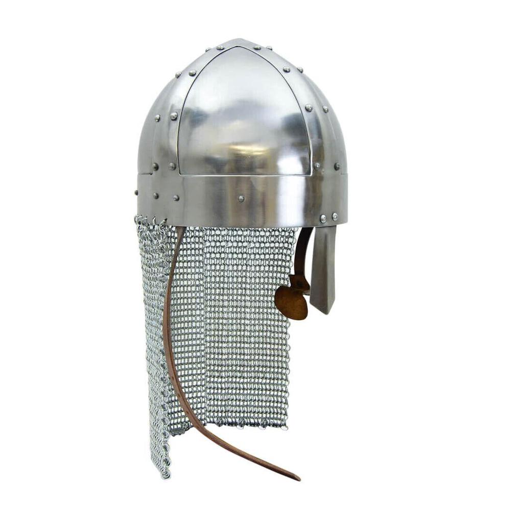 Nasal Bar Spangen Helmet with Aventail- 18 Gauge Steel Gift for LARP Reenactment