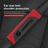 For Abarth Car Seat Shoulder Belt Cover Safety Belt Protector Pad Auto Interior Accessories FIAT 500 FR 500X Grande Punto Tipo