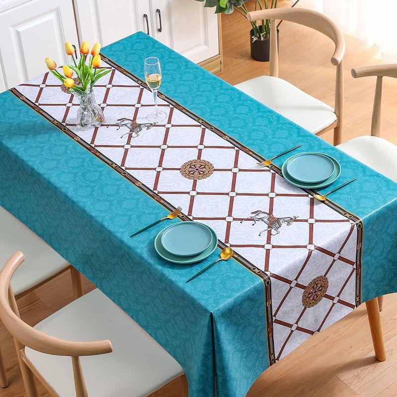 

Palace Style Tablecloth, Waterproof, Oil-Proof, Anti-Scalding, Leave-In Tablecloth, High-End Coffee Table Cloth, Dining Table Mat Pvc 120*120cm