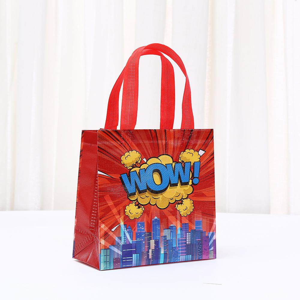 StoBag Comic Superhero Gift Wrapping Bags Boom Zap Pow Bags for Sweets Kids Party Favors Candy Treat Luxury Designer Bags