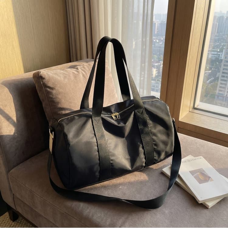 Large capacity travel bag shoulder messenger bag чёрный