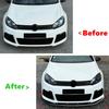 Car Front Bumper Lip Spoiler Diffuser Splitters BodyKit Aprons Cover Guard Trim For Volkswagen Golf 6R Golf MK6 2008-2012