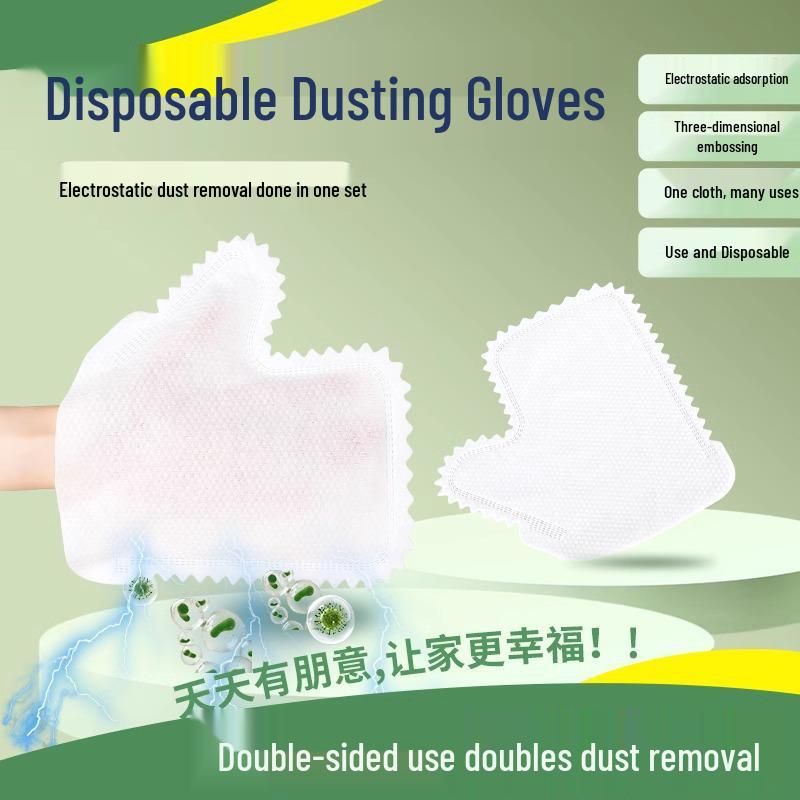 Elektrostatyczne Jednorazowe Rękawice Czyszczące do Usuwania Kurzu i Włosów