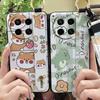 Waterproof Cartoon Phone Case For Tecno Camon30/4G/5G/CL6/CL7 Dirt-resistant Soft Case Cute Ring Anti-dust Phone Holder