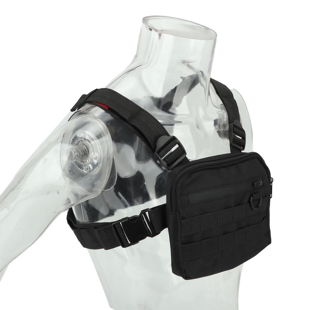 Chest Rig Waterproof Oxford Cloth Adjustable Shoulder Strap Pouch Vest Pack Bag for Outdoor