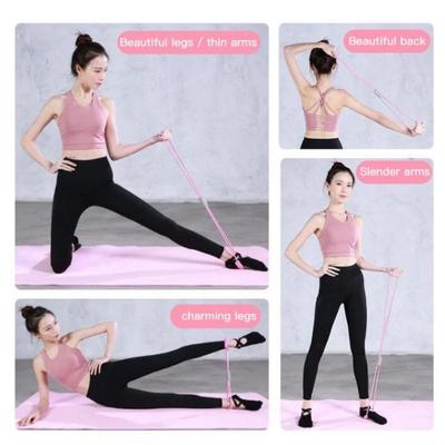 Yoga Gum Fitness Resistance 8-word Chest Expander Rope Exercise Muscle Training Rubber Elastic Band Sports Fitness Band