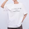 Retro Pure Cotton Short Sleeve Top with Niche American Design & High-End Letter Print