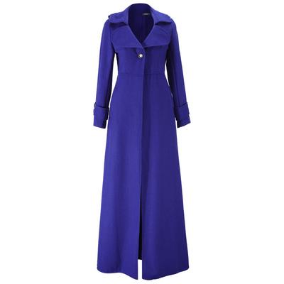 European and American Women's Clothing New Woolen Coat Women's Turtleneck Woolen Coat Women's Plus Long Trench Coat