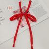 Japanese School Style Solid Color No-Tie Bow Tie for Women