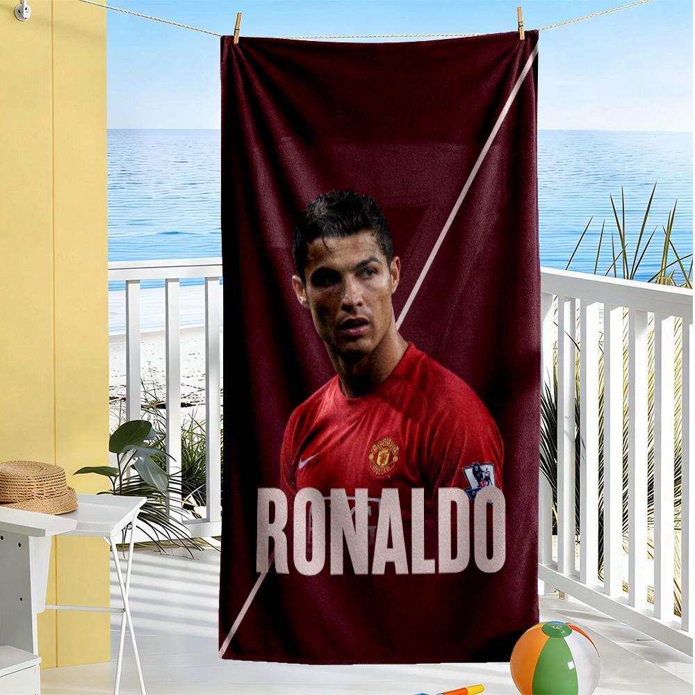 Ronaldo's Skillful Kick Beach Towel Super Soft & Absorbent Comfortable Lightweight Portable for Swimming,Beach,Camping, Travel, Beach Accessories,Gym