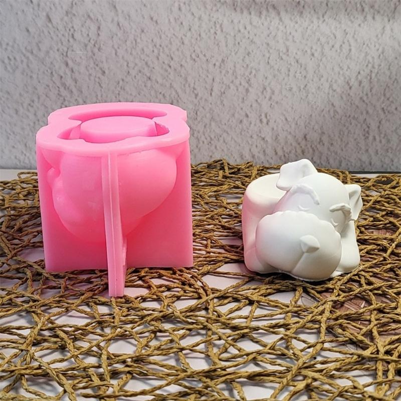 Schlafender Hund Gießformen Gipsformen Tier Silikonform Ornamente Formen DIY Gussformen Epoxidharz Formen