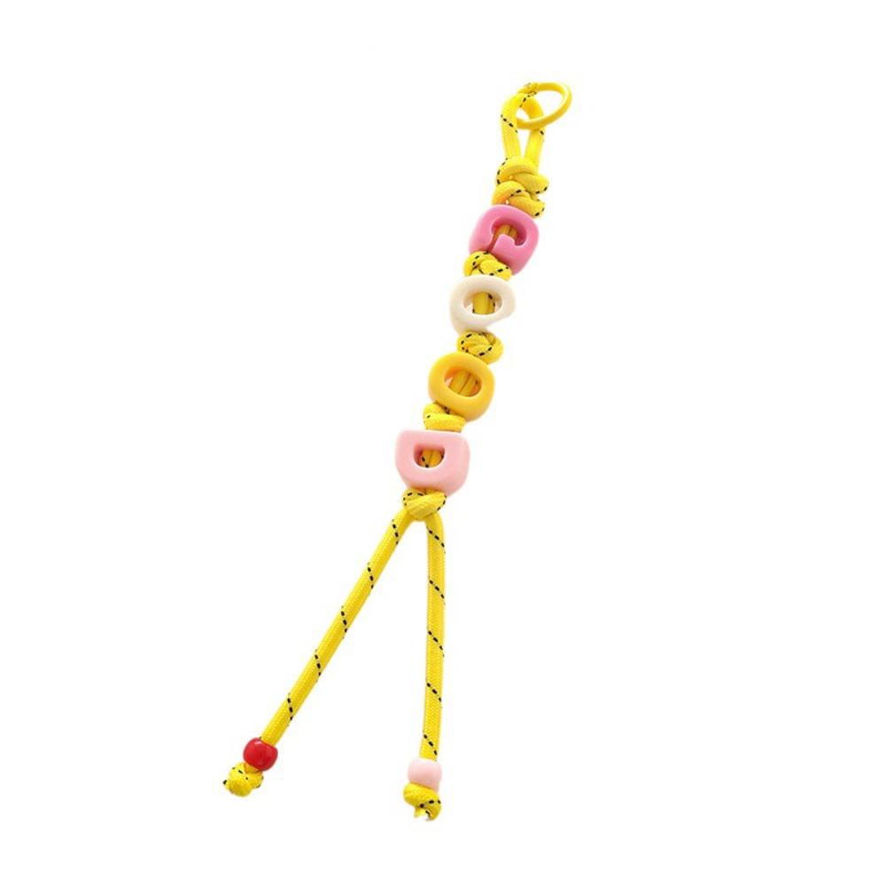 Anti-Lost Mobile Phone Lanyard Colorful Car Keyring Cute Beaded Tassel Pendant  Friend Gift