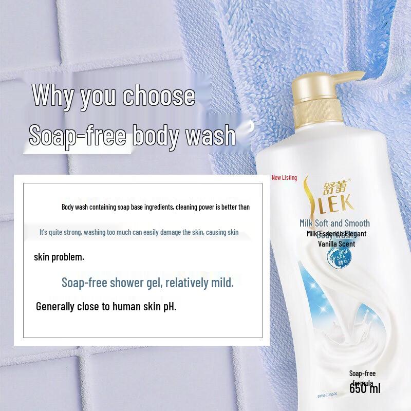 SLEK Water Lily & Milk Moisturizing Shower Gel