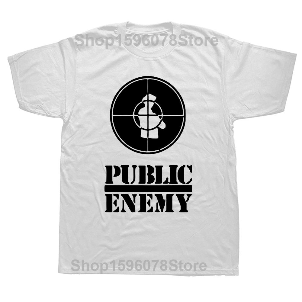 2024 Fun Summer Style US Rap Team Public Enemy T Shirt Graphic Graphic Cotton T-shirt Music Short Sleeve Casual Hip Hop Tees