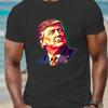 Herremote Trump Donald Trump Supporter 3D-trykk T-skjorte Mote O-hals Kortermet Casual Herre T-skjorter