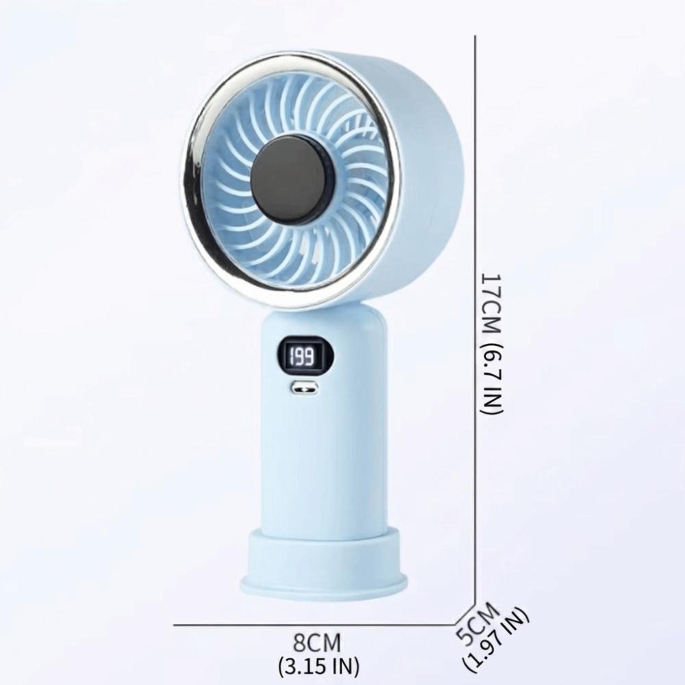 USB Rechargeable Mini Fan High Wind Speed Portable Fan Strong Soft Wind Personal Fan Desktop Use