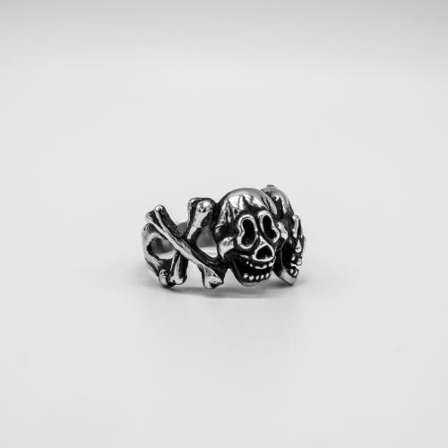 Rawhyde Happy Sad Skull Ring