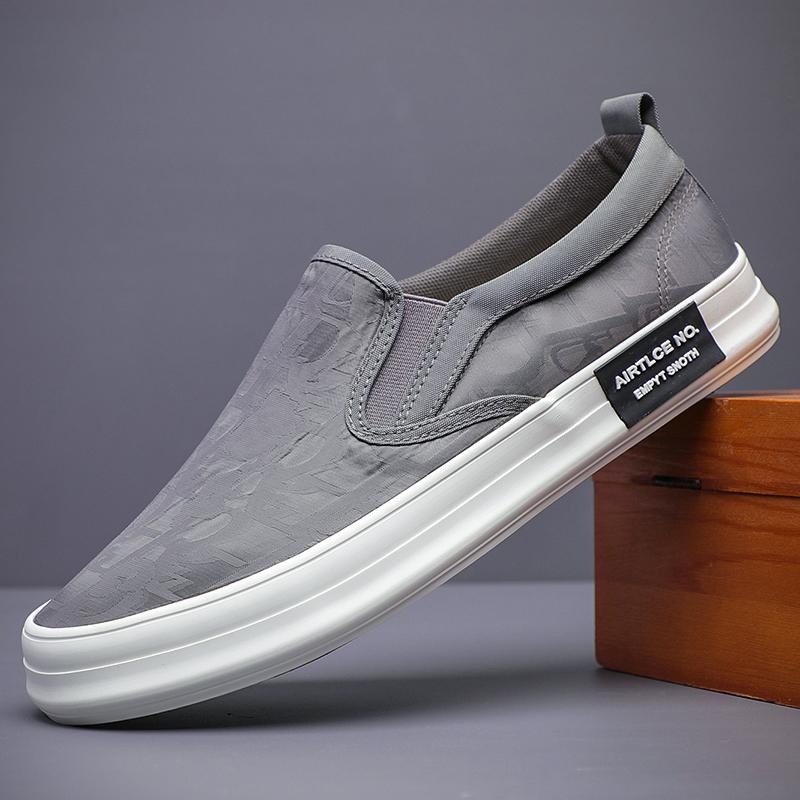 

Модная Новая Мужская Холщовая Обувь Новая Модная Повседневная Обувь Слипоны Низкий Верх Дизайнерские Лоферы Обувь Летние Плоские Дышащие Кроссовки SS23829 44 серый