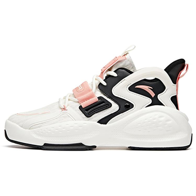 

New Anta Bastard Anti Slip Wear Resistant Low Top Sports Casual Shoes Women s Black Pink White 122038081-6 37.5