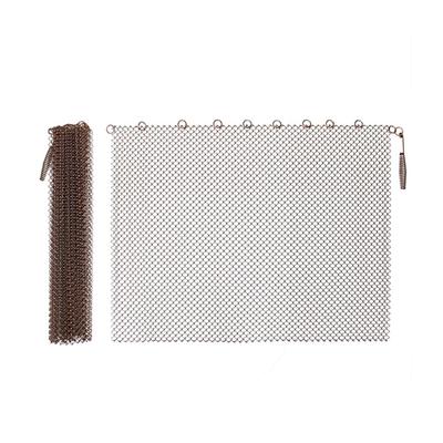 Fireplaces Mesh Screen Curtain Heat Resistant Fireplaces Spark Guards Curtain Fireplaces Replacement Mesh Curtain