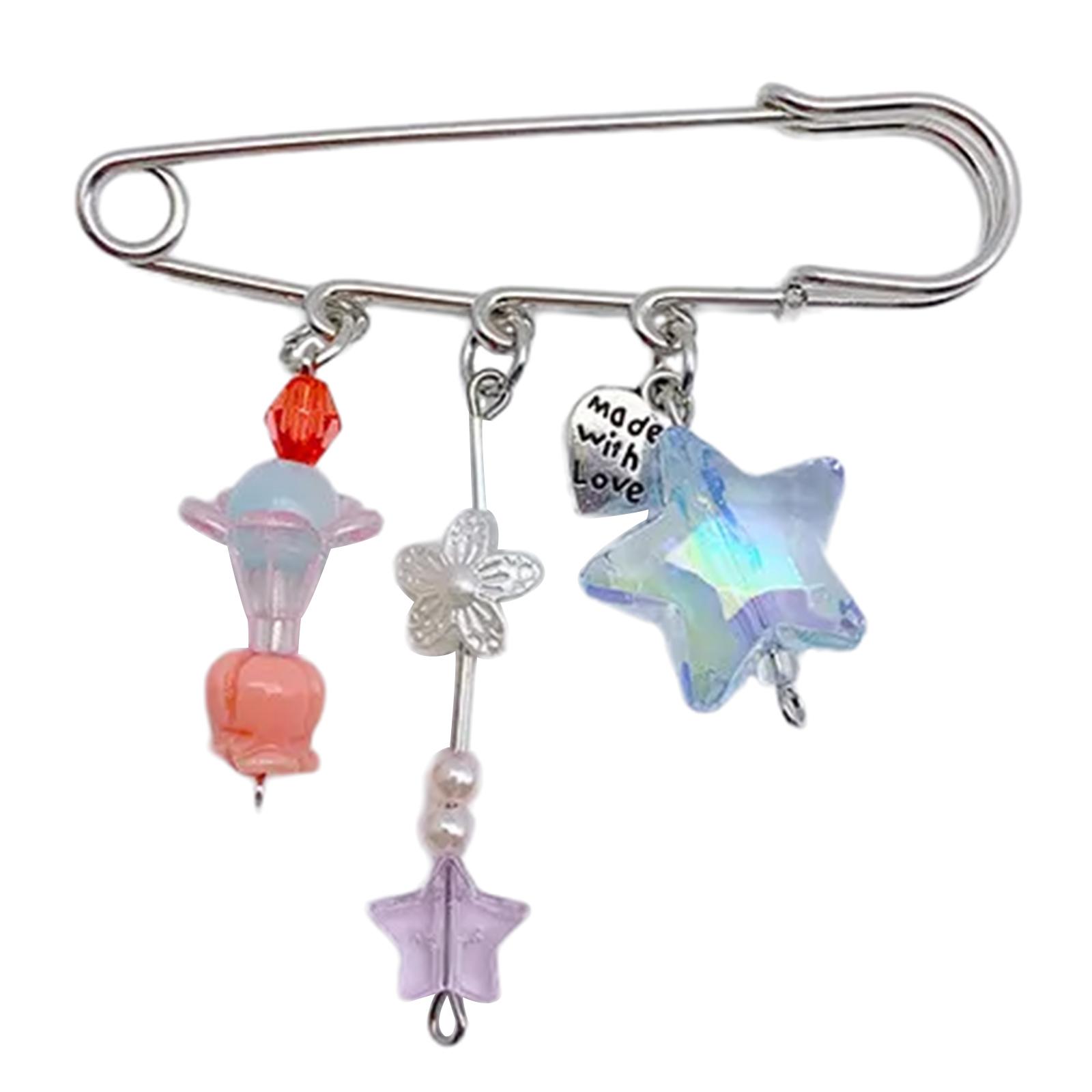 

Handmade Star Ice Cream Brooch Accessory Delightful Star Ice Cream Badge Beautiful Brooches Pin for Dessert Aficionados