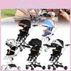 Pattern Star Cow Print Four Wheeled Baby Stroller Foldable Seat Convertible