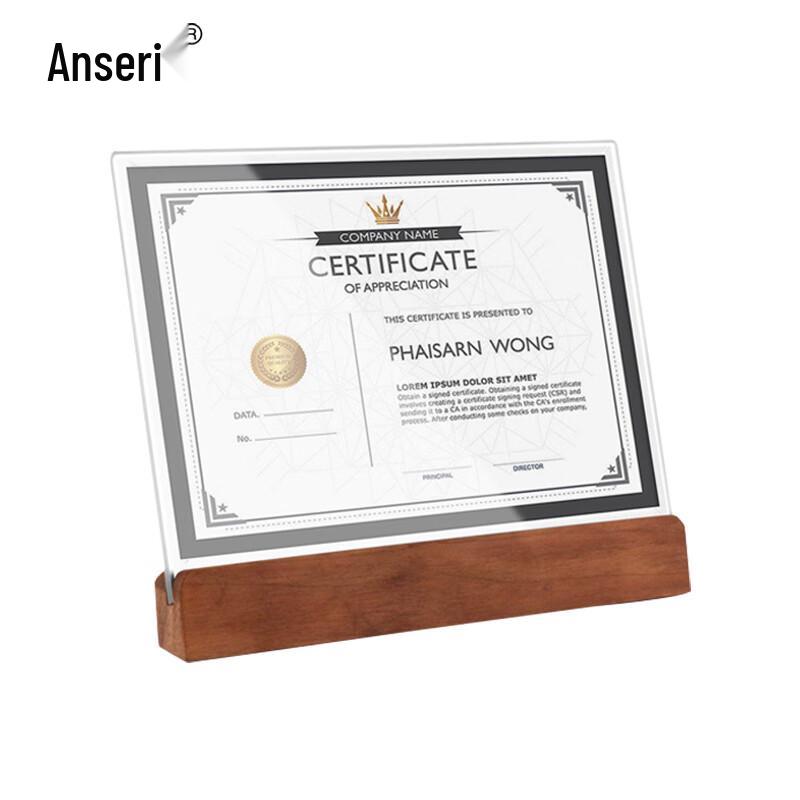 A4 Solid Wood Certificate Display Frame