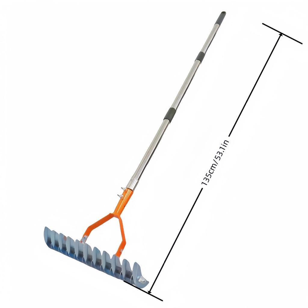 Detachable Gardening Rake: Clear Thatch, Leaves & Soil