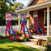 Amerikanische Flagge Windfahne 4. Juli Dekorationen Unabhängigkeitstag Wetterfeste Flagge Patriotische Dekoration für Garten Hof