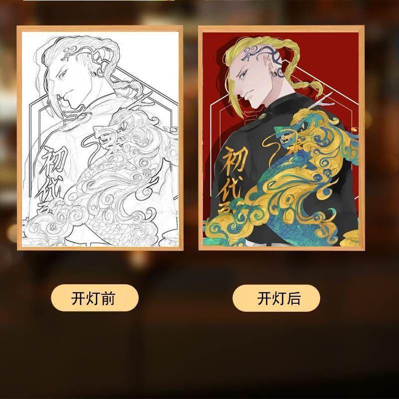 Токийские мстители Светопись Ханагаки Такэмичи Фигурка Лампа Крутой подарок