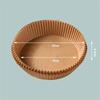 Non-Stick Disposable Round Baking Paper, 50PCS, Air Fryer Parchment Paper Liners, Food Oven Kitchen Tray, Barbecue Plate