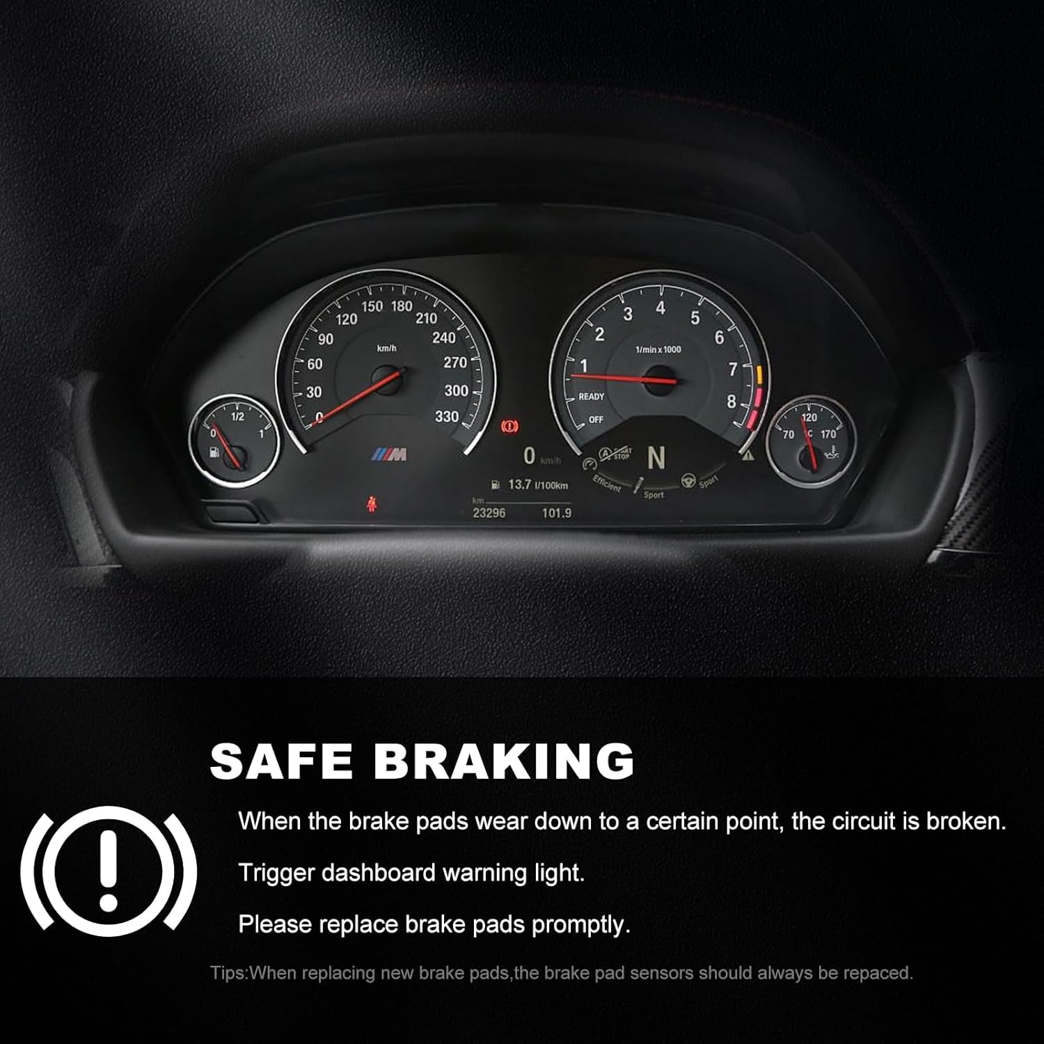 

Bapmic Передние 34356792572 + 34356792573 Задние Датчики износа тормозных колодок для Mini Cooper R55 R56 2010-2014