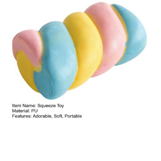 Marshmallow Shape Squeeze Toy Soft PU Fidget for Stress Relief Slow Rising Office Decompression Emotional Release Toy for Office Home
