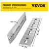 60\'\' X 12\'\' Aluminum Trailer Ramps 6000LBS Total Beavertail Hook End 1 Pair 2 Ramps
